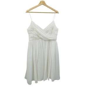 Ieena for Mac Duggal White Mini Dress